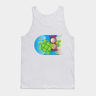 Sea and Marine Illustration Tank Top